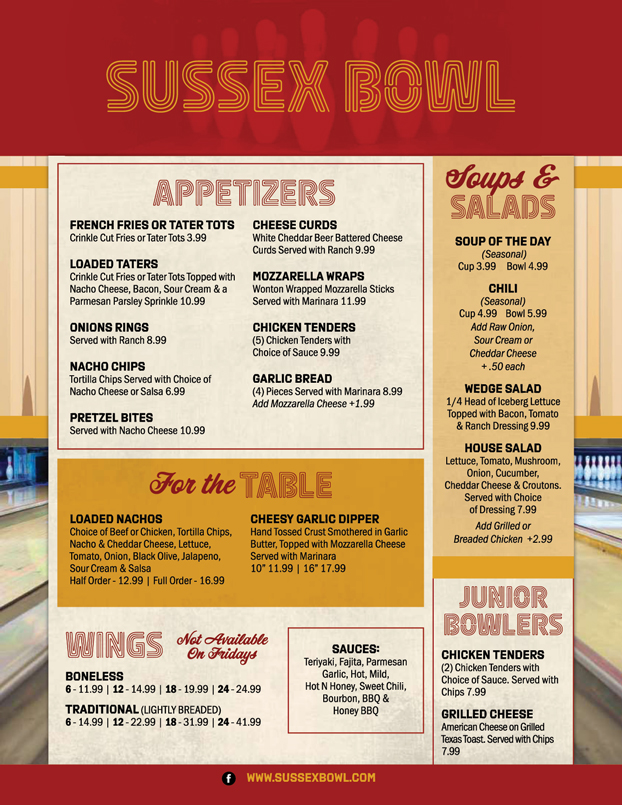 Food Menu Page 2